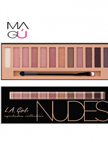 Paleta Beauty Brick Eyeshadow, Nudes, 12g - L.A. Girl