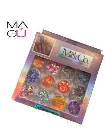 MAGU_Nail Decorations M&CO. Magic Mirror Power De Mariposa
